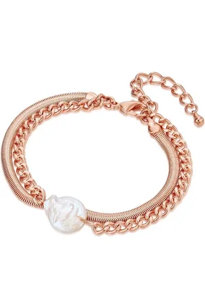 Lulu & Jane Perlenarmband roségold, Messing - Verkäufer: Juvalia