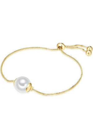 Lulu & Jane Perlenarmband gelbgold, Messing - Verkäufer: Juvalia