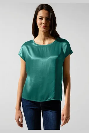 Street one Shirttop mit überschnittenen Schultern