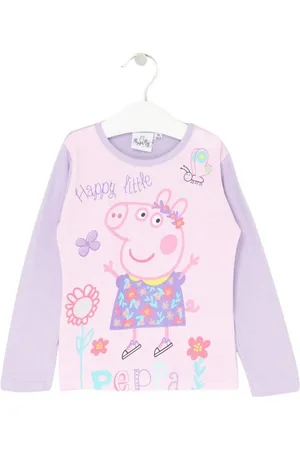 Peppa Pig Langarmshirt Peppa Wutz Mädchen Shirt aus Baumwolle Gr. 98-116 cm - Verkäufer: Starkids Licensed Brands and more