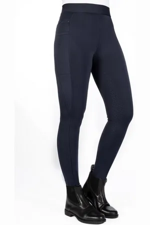 Hkm Reitleggings Damen Reitleggings Isabella Silikon-Vollbesatz dunkelblau 40/42 - Verkäufer: Casual Riding