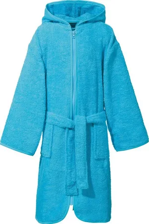 Erwin Müller Kinderbademantel Kinder-Kapuzenbademantel, Rückenlänge: 65 cm, Frottier, mit Kapuze, V03, Walk-Frottier Uni - Verkäufer: