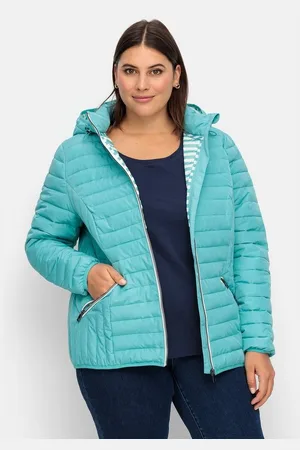 Sheego Steppjacke Große Größen leicht wattiert, mit abnehmbarer Kapuze