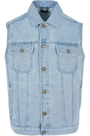 Urban classics Jerseyweste Herren Denim Vest (1-tlg)
