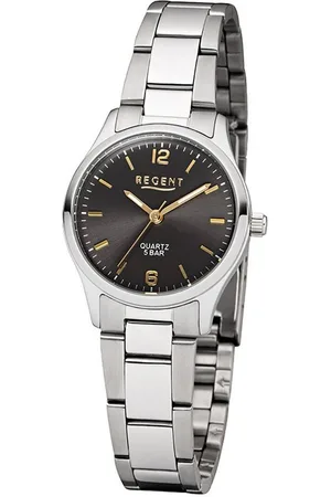 Regent Quarzuhr Damen-Armbanduhr silber Analog, (Analoguhr), Damen Armbanduhr rund, klein (ca. 29mm), Edelstahlarmband - Verkäufer: Fit4Style Silberschmuck - IMPPAC