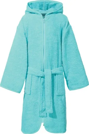 Erwin Müller Kinderbademantel Kinder-Kapuzenbademantel, Rückenlänge: 69 cm, Frottier, mit Kapuze, V03, Walk-Frottier Uni - Verkäufer: