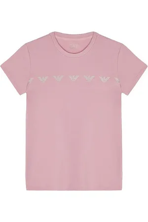 Emporio Armani T-Shirt EA7 Kids T-Shirt rosa series Adler Logoprint glitzer - Verkäufer: coolkids-store