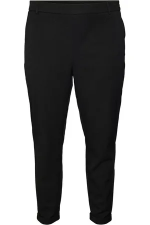 VERO MODA Anzughose VMCMAYA MW LOOSE SOLID PANT CUR NOOS