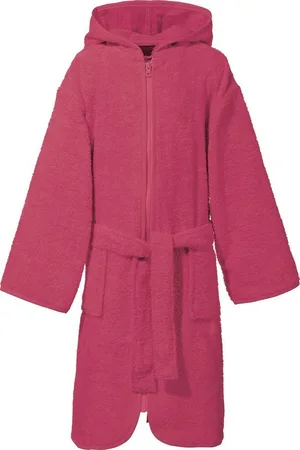 Erwin Müller Kinderbademantel Kinder-Kapuzenbademantel, Rückenlänge: 65 cm, Frottier, mit Kapuze, V03, Walk-Frottier Uni - Verkäufer: