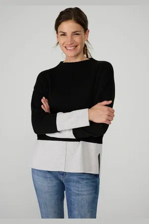 Lieblingsstück Strickpullover Pullover KristieEP mit Farbeinsatz
