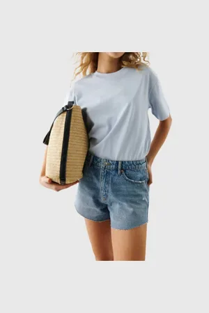 Gina Tricot Jeansshorts - Lässige Frayed Hem Denim Shorts - Trendig & Komfortabel - Verkäufer: Schneider Fashion Store