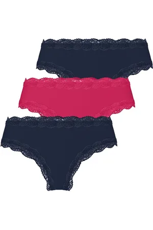 Mustang Panty Damen Unterwäsche Unterhose (Spar-Set) 2x Navy, 1x Pink - Verkäufer: s2c GmbH