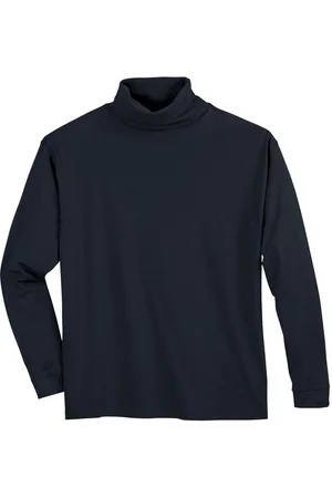 Adamo Print-Shirt Langarm-Rolli große Größen navy - Verkäufer: bigtex