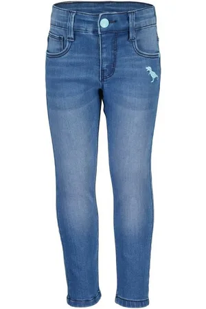 Blue Seven 5-Pocket-Hose Kinder Jungs Jog-Jeans mit Dino-Stickerei - Jeanshose 5-Pocket-Stil - Verkäufer: tomBrook GmbH