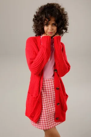 Aniston Strickjacke mit kunstvollem Strickmuster