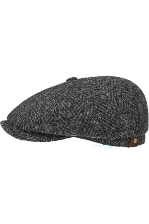 Stetson Flat Cap Hatteras Virgin Wool Herringbone aus Schurwolle - Verkäufer: Hatmaster