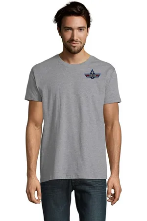 Blondie & Brownie T-Shirt Herren Top Gun Brust Stick F-14 Tomcat 80s 90s Vintage Maverick bestickt - Verkäufer: Hubihu