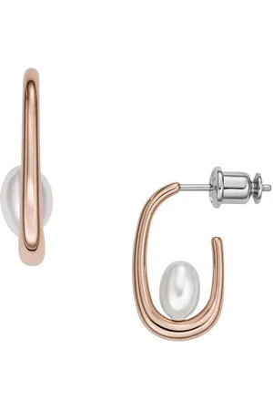 Skagen Paar Creolen AGNETE, SKJ1747791, mit Muschelkernperle