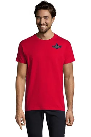 Blondie & Brownie T-Shirt Herren Top Gun Brust Stick F-14 Tomcat 80s 90s Vintage Maverick bestickt - Verkäufer: Hubihu