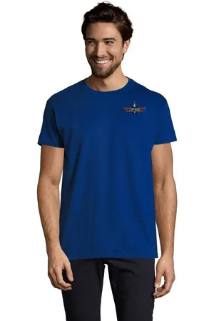 Blondie & Brownie T-Shirt Herren Top Gun Brust Stick F-14 Tomcat 80s 90s Vintage Maverick bestickt - Verkäufer: Hubihu