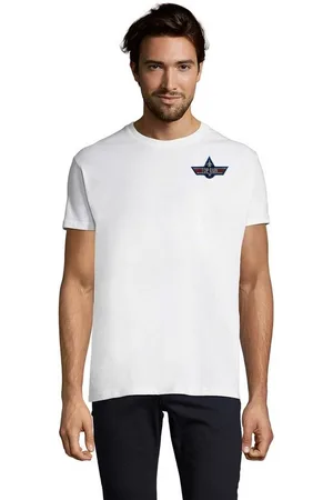 Blondie & Brownie T-Shirt Herren Top Gun Brust Stick F-14 Tomcat 80s 90s Vintage Maverick bestickt - Verkäufer: Hubihu