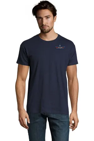 Blondie & Brownie T-Shirt Herren Top Gun Brust Stick F-14 Tomcat 80s 90s Vintage Maverick bestickt - Verkäufer: Hubihu