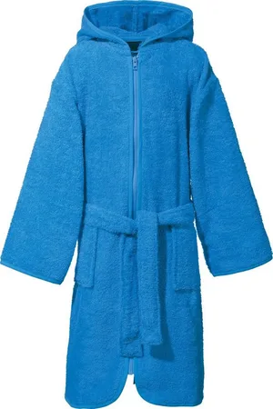 Erwin Müller Kinderbademantel Kinder-Kapuzenbademantel, Rückenlänge: 65 cm, Frottier, mit Kapuze, V03, Walk-Frottier Uni - Verkäufer: