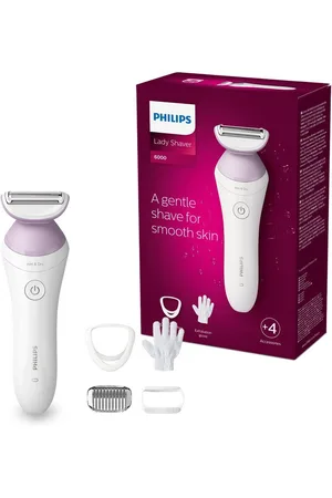 Philips Elektrokörperrasierer SatinShave Prestige Series 6000 BRL136/00, Aufsätze: 3, nass oder trocken, inkl. Handschuh