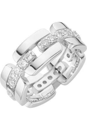 Giorgio Martello Silberring mit weißen Zirkonia, Silber 925