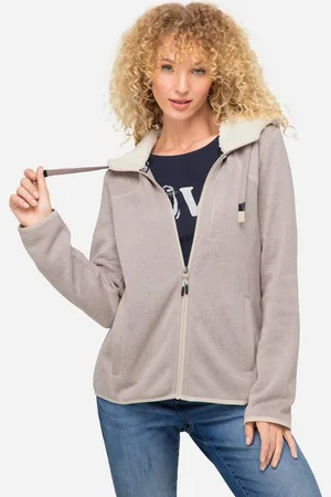 Laurasøn Sweatjacke Hoodiejacke Fleece Teddy-Kapuze Zipper Langarm - Verkäufer: Popken Fashion Group