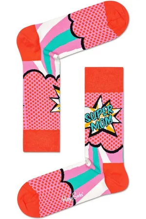 Happy Socks Freizeitsocken Mom Socks Dark Pink - Verkäufer: Sun & Famous