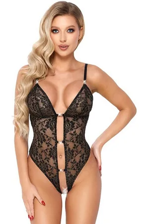 Abierta Fina Stringbody Ouvert Spitzen-Body - , gold (1-tlg) mit offenem Schritt - Verkäufer: Sandritas