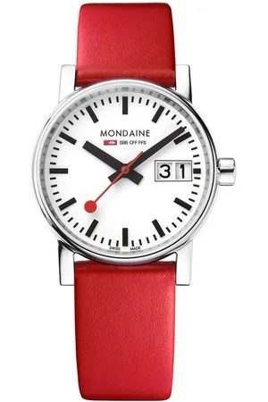 Mondaine Quarzuhr vo2 Großdatum Rot 30 mm - Verkäufer: uhrcenter