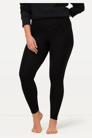 Ulla Popken Leggings Struktur-Sportleggings High Waist - Verkäufer: Popken Fashion Group