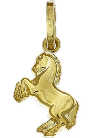 vivance collection Kettenanhänger 925/- Sterling Silber vergoldet Pferd