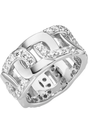 Giorgio Martello Silberring mit weißen Zirkonia, Silber 925