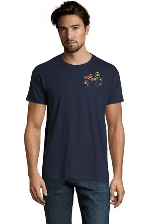 Blondie & Brownie T-Shirt Herren Mario & Luigi Brust Stick Peach Konsole Retro Gaming bestickt - Verkäufer: Hubihu