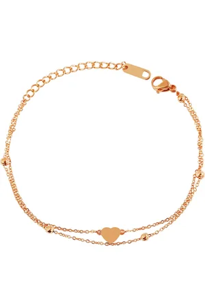 Akzent Edelstahlarmband Hillary Armband aus Edelstahl, Herzelement, silberfarben (Einzeln), Damen Armband - Verkäufer: Shaghafi GmbH