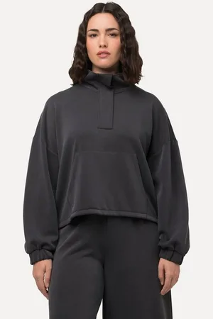 Ulla Popken Sweatshirt Sweatshirt Stehkragen Oversized Langarm - Verkäufer: Popken Fashion Group