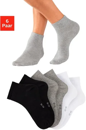 Bench Kurzsocken (Packung, 6-Paar) mit eingestricktem Markenlogo im Bündchen