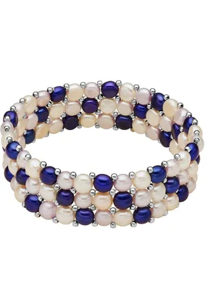 Lulu & Jane Perlenarmband silber, Süßwasser-Zuchtperle - Verkäufer: Juvalia