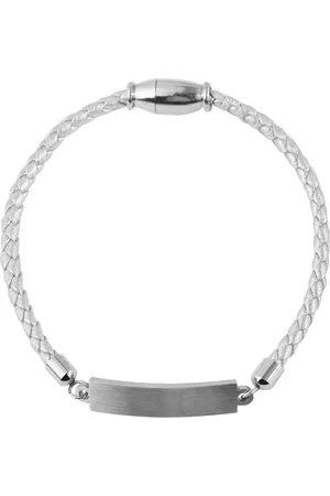 Akzent Lederarmband Nicola Unisex Armband aus Lederimitation mit Edelstahlplatte (einzeln), Damen Armband - Verkäufer: Shaghafi GmbH