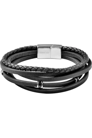 Akzent Lederarmband Loucas Unisexarmband aus Lederimitation mit Edelstahlelementen (einzeln) - Verkäufer: Shaghafi GmbH