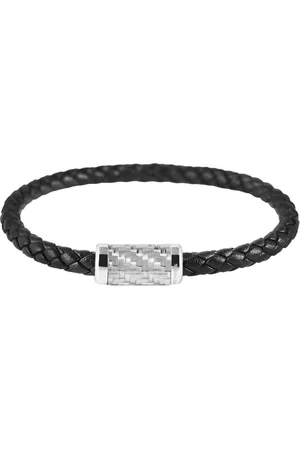 Akzent Lederarmband Themba Unisex Armband aus Echtleder geflochten mit Edelstahlelement (einzeln) - Verkäufer: Shaghafi GmbH