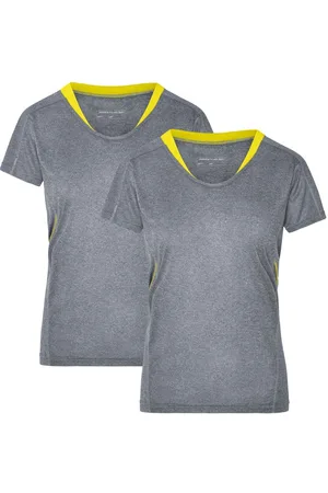 James & Nicholson Laufshirt Doppelpack Damen Kurzarm Laufshirt Running T-Shirt JN471 (Doppelpack, 2 Stück) Atmungsaktiv und Feuchtigkeitsregulierend - Verkäufer: Silberpfeil