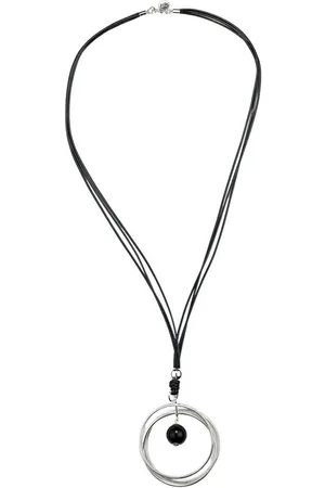Alessandro Lange Kette Ring, mit drei Metallringen