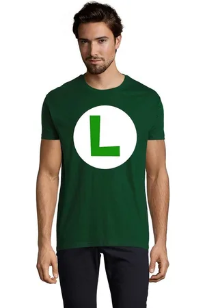 Blondie & Brownie T-Shirt Herren Mario Luigi Logo Shirt Retro Konsole Gaming Yoshi Luigi - Verkäufer: Hubihu