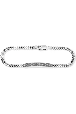 CAÏ Armband 925/- Sterling Silber oxidiert Wellen 21cm