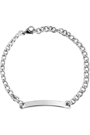 Akzent Armband Santino Panzerarmband mit Gravurplatte, Edelstahl, (Einzeln), Damen Armband - Verkäufer: Shaghafi GmbH