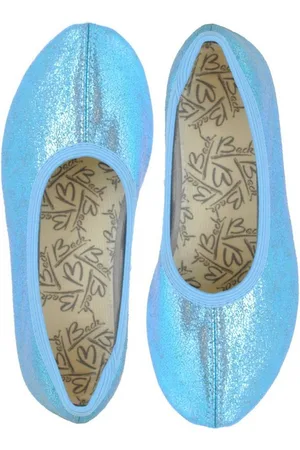 Beck Schläppchen Basic Glitzer Gymnastikschuh (bis Gr. 42 erhältlich, für Sport und Zuhause) mit rutschfester Gummi-Laufsohle - Verkäufer: